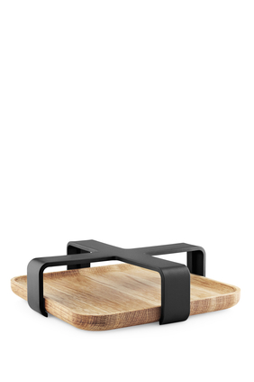 Nordic Napkin Holder Materials & Product Care	 Composition:	100% plastic, oak Care Instructions:	Clean with a damp cloth